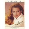 Image 1 : Kim Alexis signed Wilhelmina Modeling Agency photo