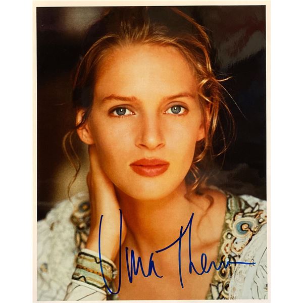 Uma Thurman signed movie photo