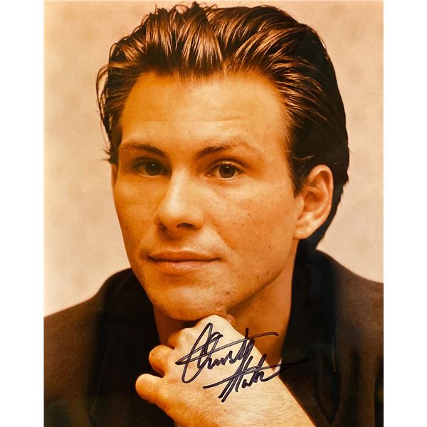 Christian Slater signed photo
