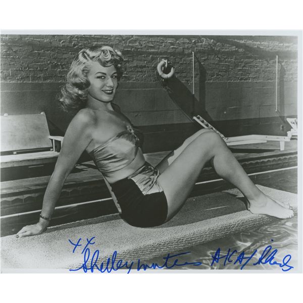 Shelley Winters signed photo.