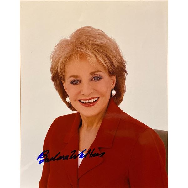Barbara Walters signed photo