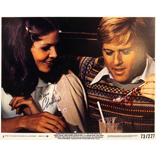 The Way We Were Robert Redford and Lois Chiles signed Mini Lobby Card