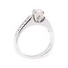 Image 4 : 0.80 ctw Diamond Wedding Ring with a Euro Shank - 14KT White Gold