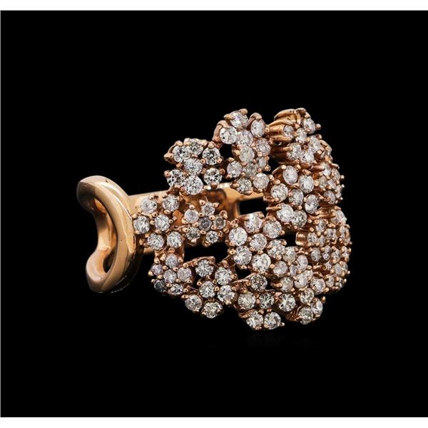 14KT Rose Gold 0.86 ctw Diamond Ring