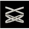 Image 2 : 0.95 ctw Diamond Ring - 14KT White Gold