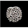 Image 2 : 14KT White Gold 0.62 ctw Diamond Ring