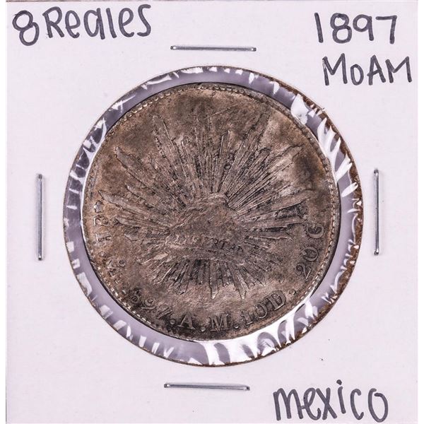 1897 Mo AM Mexico 8 Reales Silver Coin