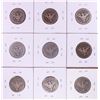 Image 2 : Lot of (9) Miscellaneous Date Barber Quarter Coins
