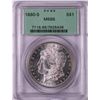 Image 1 : 1880-S $1 Morgan Silver Dollar Coin PCGS MS65 Old Green Holder