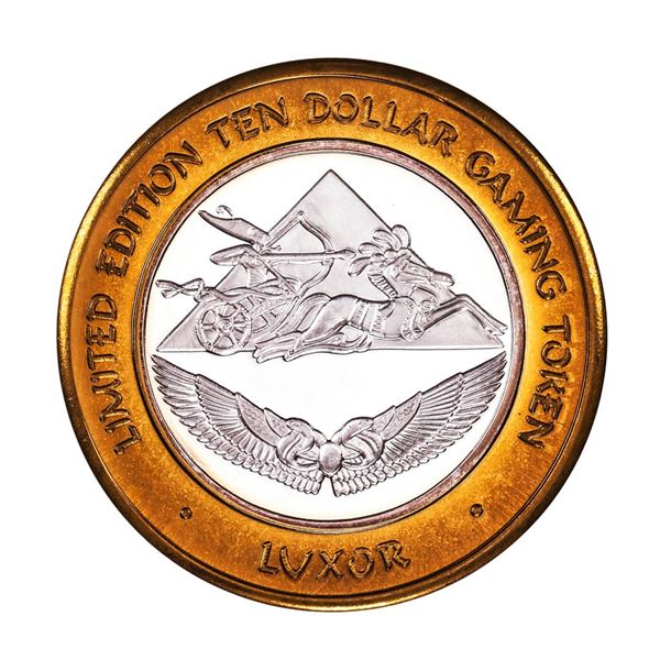 .999 Silver Luxor Las Vegas, Nevada $10 Casino Limited Edition Gaming Token