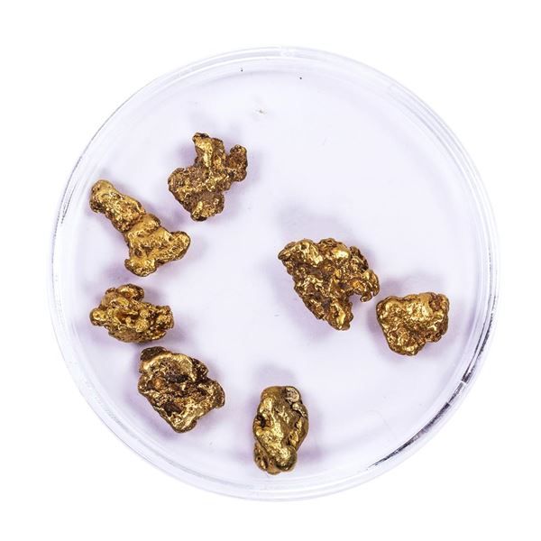 Lot of Gold Nuggets 6.32 Grams Total Weight