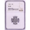 Image 1 : 1963 Proof Roosevelt Dime Coin NGC PF69