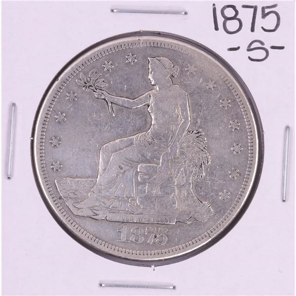 1875-S $1 Trade Silver Dollar Coin