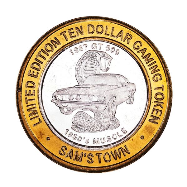 .999 Silver Sam's Town Las Vegas $10 Limited Edition Casino Gaming Token