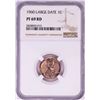 Image 1 : 1960 Large Date Proof Lincoln Memorial Cent Coin NGC PF69RD