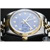 Image 2 : Rolex Men's Two Tone Blue Diamond Oyster Perpetual Datejust Wristwatch