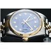 Image 4 : Rolex Men's Two Tone Blue Diamond Oyster Perpetual Datejust Wristwatch