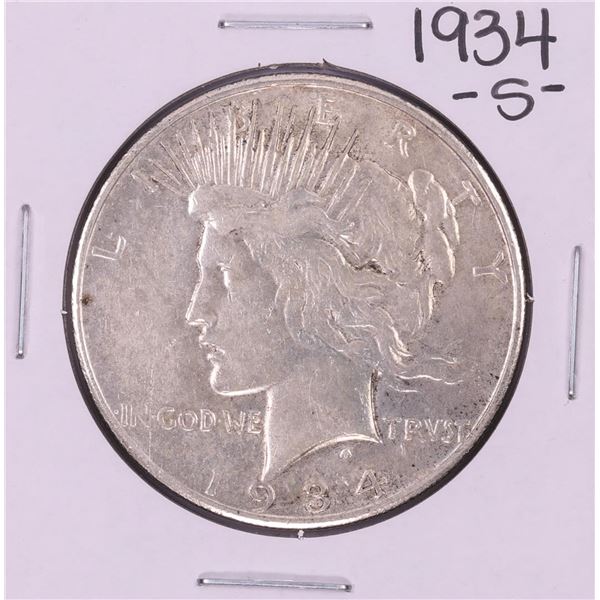 1934-S $1 Peace Silver Dollar Coin