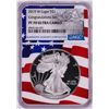 Image 1 : 2019-W $1 Proof American Silver Eagle Coin NGC PF70 Ultra Cameo Congratulations Flag