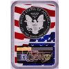 Image 2 : 2019-W $1 Proof American Silver Eagle Coin NGC PF70 Ultra Cameo Congratulations Flag