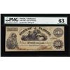 Image 1 : 1862 $100 State of Florida Tallahassee Cr.10 Obsolete Note PMG Ch. Uncirculated 63