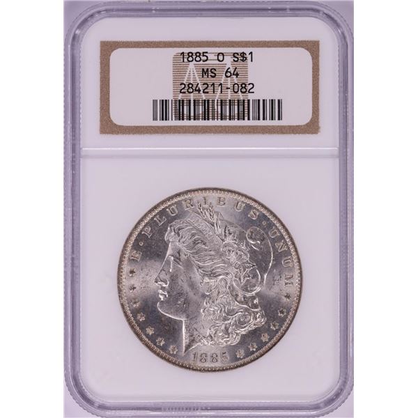 1885-O $1 Morgan Silver Dollar Coin NGC MS64