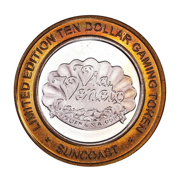 .999 Fine Silver Suncoast Las Vegas, Nevada $10 Limited Edition Gaming Token