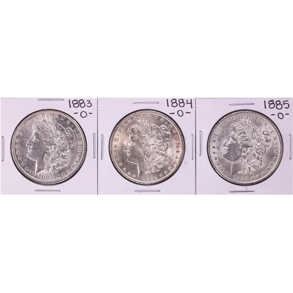 Lot of 1883-O to 1885-O $1 Morgan Silver Dollar Coins