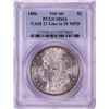 Image 1 : 1886 VAM-21 Line in M MPD Top 100 $1 Morgan Silver Dollar Coin PCGS MS61