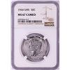 Image 1 : 1966 SMS Kennedy Half Dollar Coin NGC MS67 Cameo