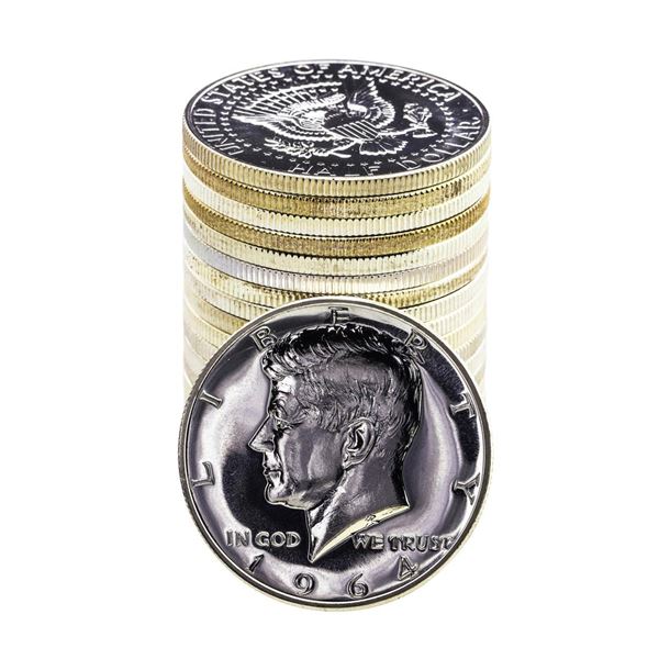 Roll of (20) Proof 1964 Kennedy Half Dollar Coins