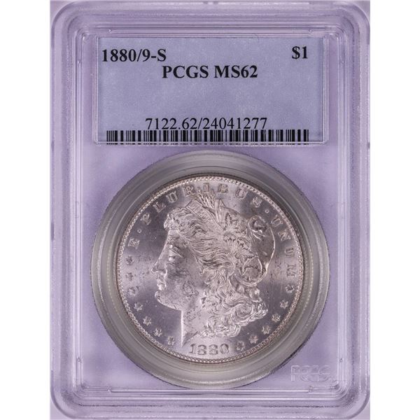 1880/9-S $1 Morgan Silver Dollar Coin PCGS MS62