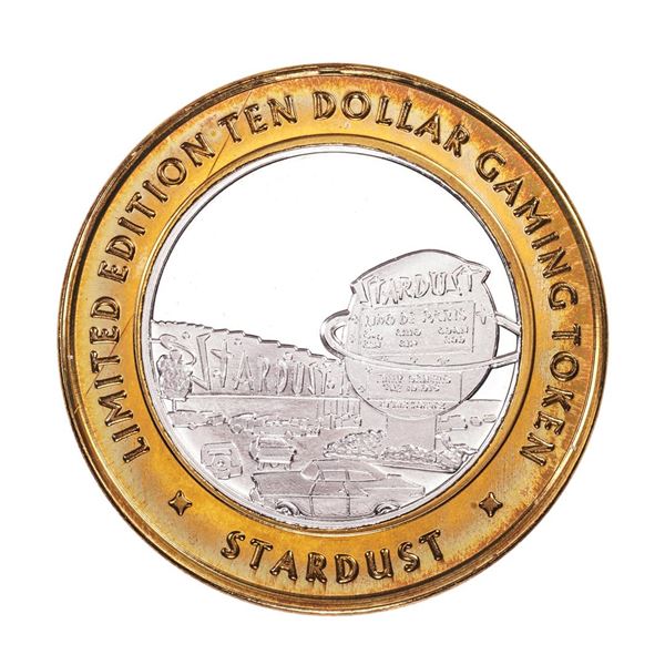 .999 Silver Stardust Resort Las Vegas, Nevada $10 Casino Limited Edition Gaming Token
