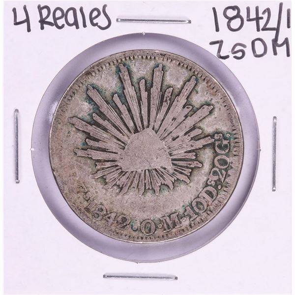 1842/1 ZsOM Mexico 4 Reales Silver Coin