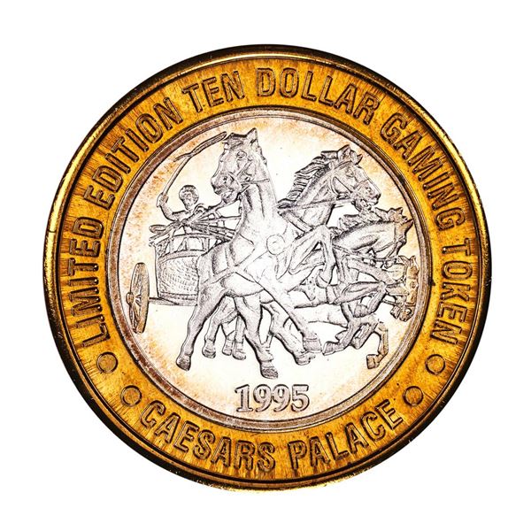 .999 Silver Caesars Palace Las Vegas, Nevada $40 Casino Limited Edition Gaming Token