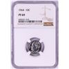 Image 1 : 1964 Proof Roosevelt Dime Coin NGC PF69