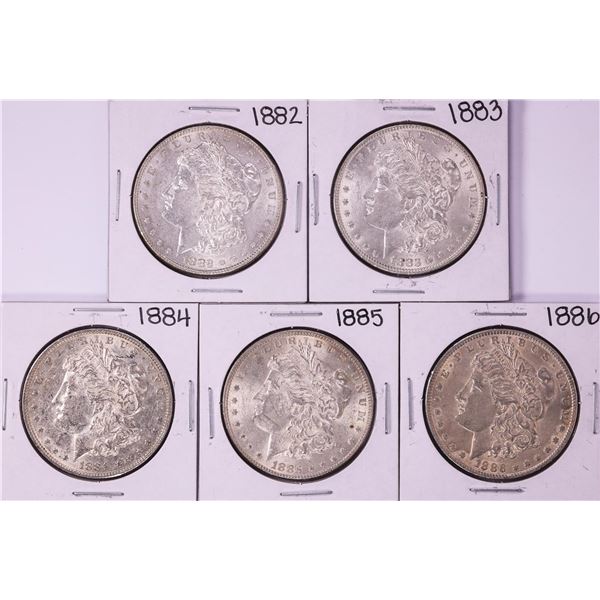 Lot of 1882-1886 $1 Morgan Silver Dollar Coins