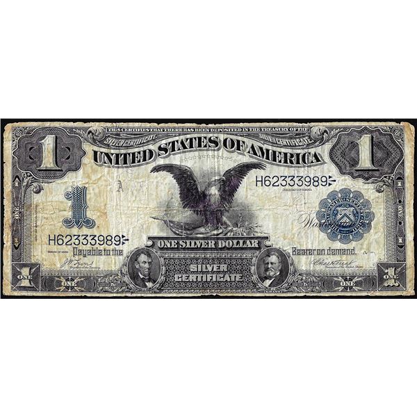 1899 $1 Black Eagle Silver Certificate Note