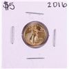 Image 1 : 2016 $5 American Gold Eagle Coin