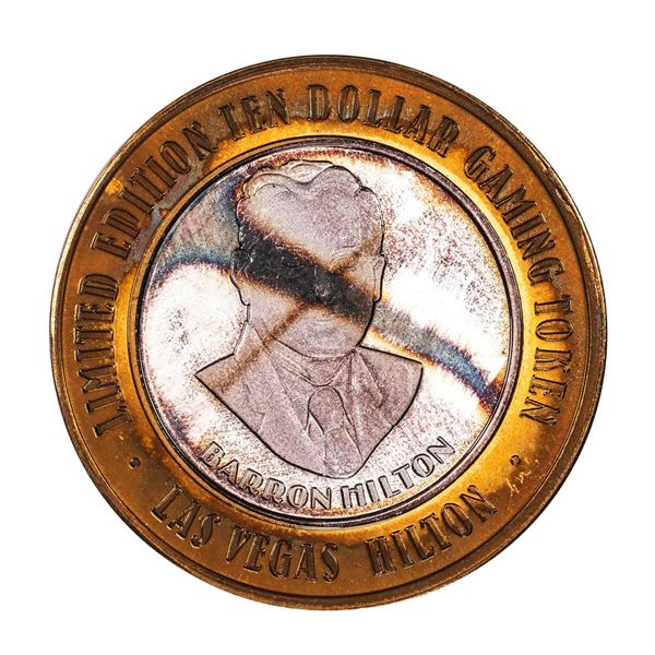 .999 Silver Hilton Las Vegas, Nevada $10 Casino Limited Edition Gaming Token