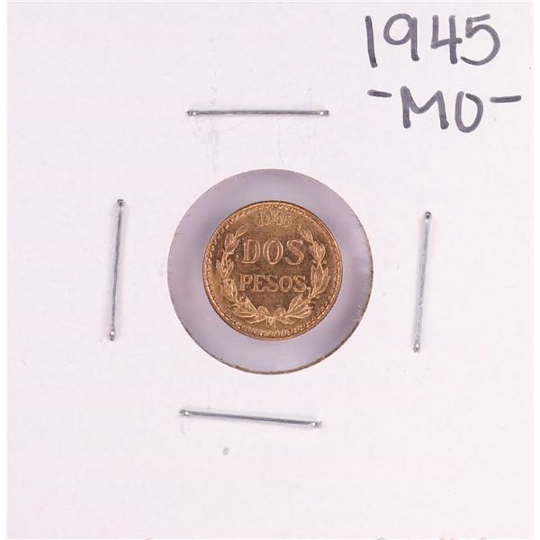 1945 Mexico Dos Pesos Gold Coin