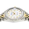 Image 9 : Rolex Men's Two Tone MOP 3 ctw Channel Set Diamond Datejust Wristwatch