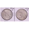 Image 1 : Lot of (2) 1926-S $1 Peace Silver Dollar Coins