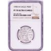 Image 1 : 1998-W $50 Proof American Platinum Eagle Coin PCGS PF70 Ultra Cameo