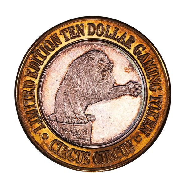 .999 Silver Circus Circus Hotel & Casino $10 Limited Edition Casino Gaming Token