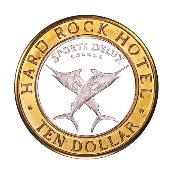 .999 Fine Silver Hard Rock Hotel & Casino Las Vegas $10 Limited Edition Gaming Token
