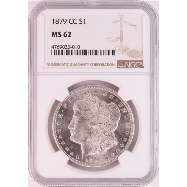 1879-CC $1 Morgan Silver Dollar Coin NGC MS62