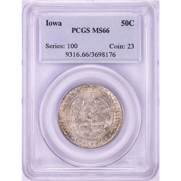 1946 Iowa Statehood Centennial Commemorative Half Dollar Coin PCGS MS66