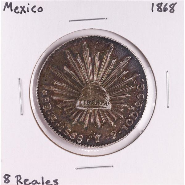 1868 Mexico 8 Reales Silver Coin