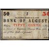 Image 1 : 1863 Bank of Augusta Fifty Cents Obsolete Bank Note